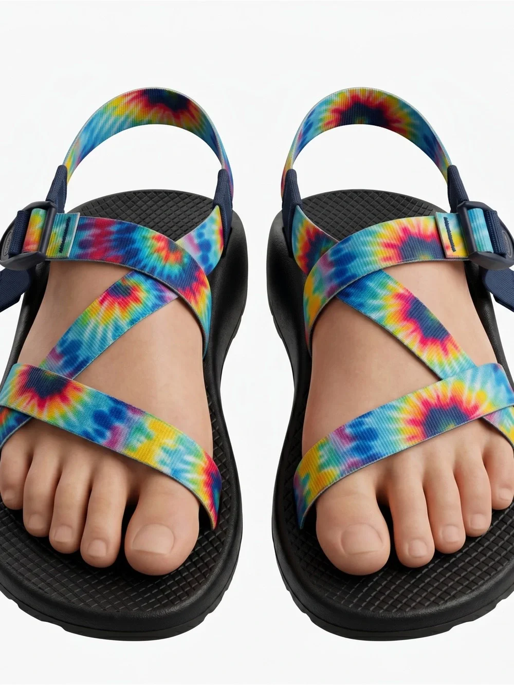Chaco Tie-Dye Multi-Color Strap Sandals